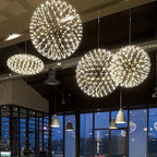 Ariba Art Deco Firework Orbit Shade Pendant Light