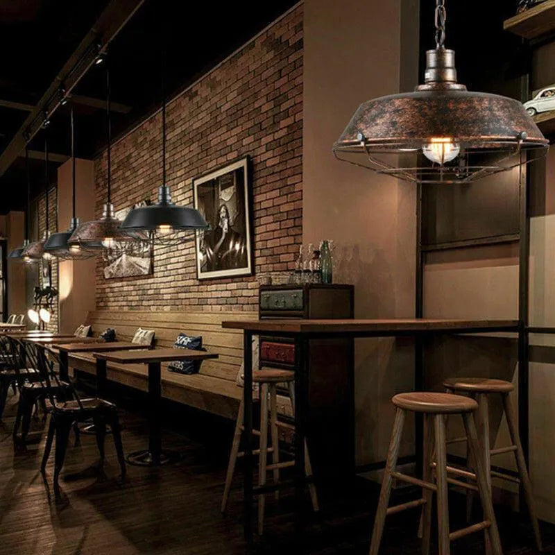 Epoch Rustic Industrial Pendant Light Shade - Black