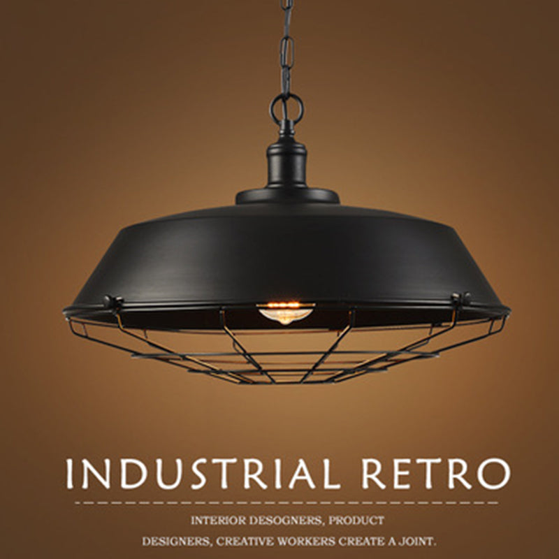 Epoch Rustic Industrial Pendant Light Shade - Black
