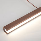 Thala Modern Linear Metal LED Pendant Light - Black or Brown