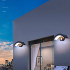 Elvon Nordic Arc Waterproof Outdoor LED Wall Lamp - Black