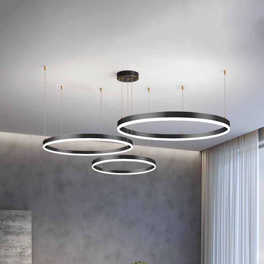 Remi Tri-Circle Linear Pendant Light