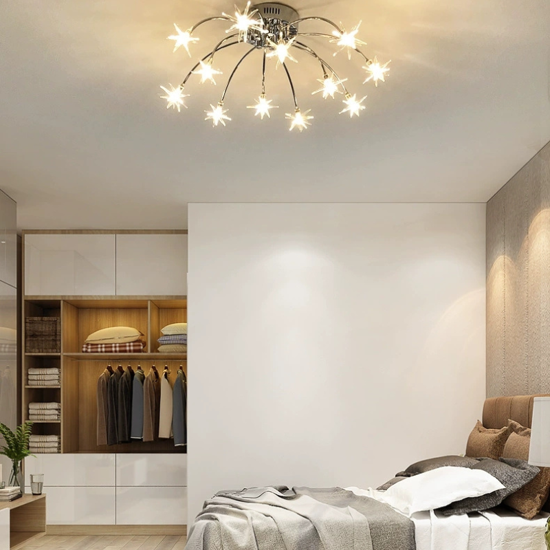 Arisha Art Deco Starry Flush-Mount Ceiling Light