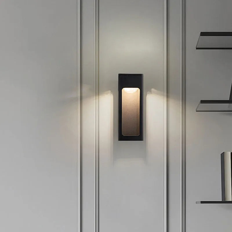 Solith Modern Waterproof Minimalist Geometric Outdoor Wall Light