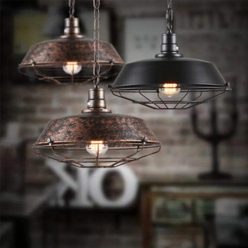 Epoch Rustic Industrial Pendant Light Shade - Black