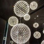 Ariba Art Deco Firework Orbit Shade Pendant Light