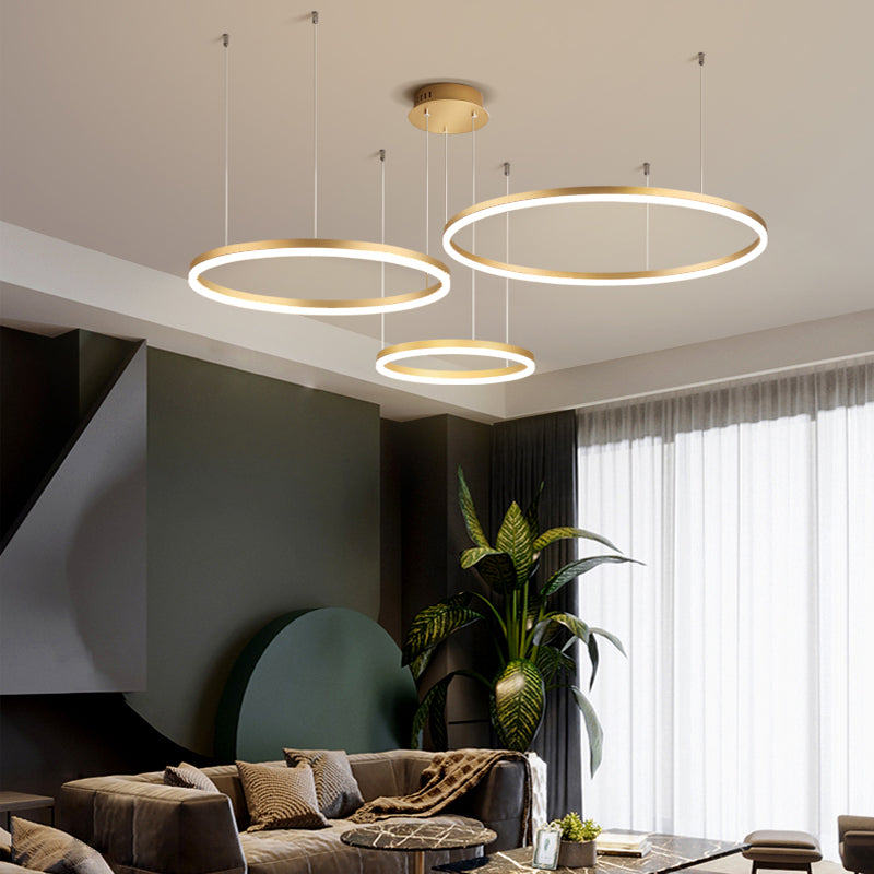 Remi Tri-Circle Linear Pendant Light