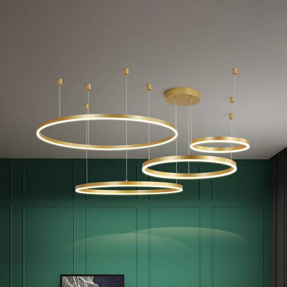 Remi Tri-Circle Linear Pendant Light