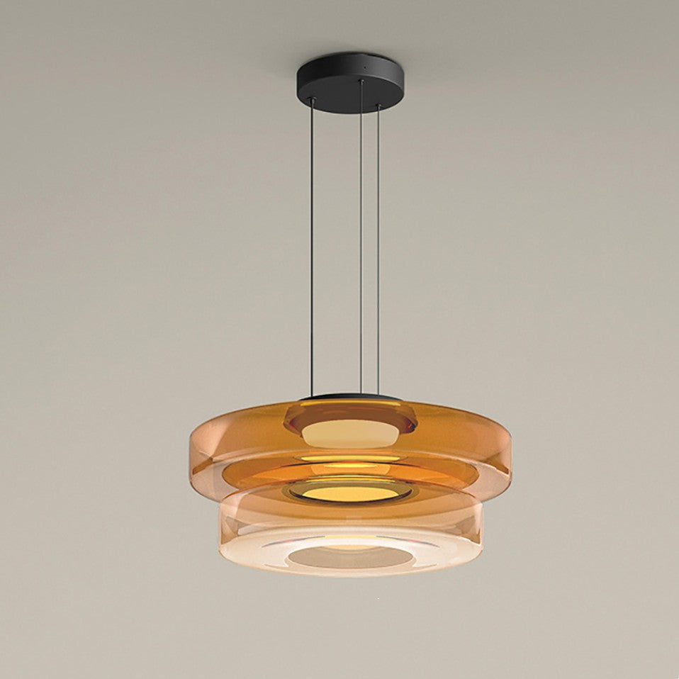 Jojo Multi-Tiered Glass Pendant Light