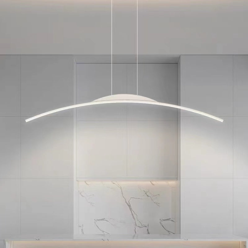 Floa Minimalist Linear Metal Pendant Light with Remote Control