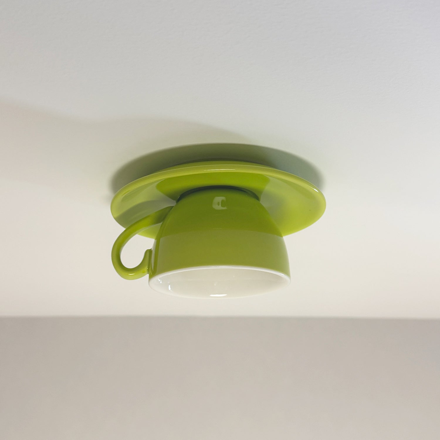 Aria Modern Ceramic Coffee Cups Flush-Mount Ceiling Light