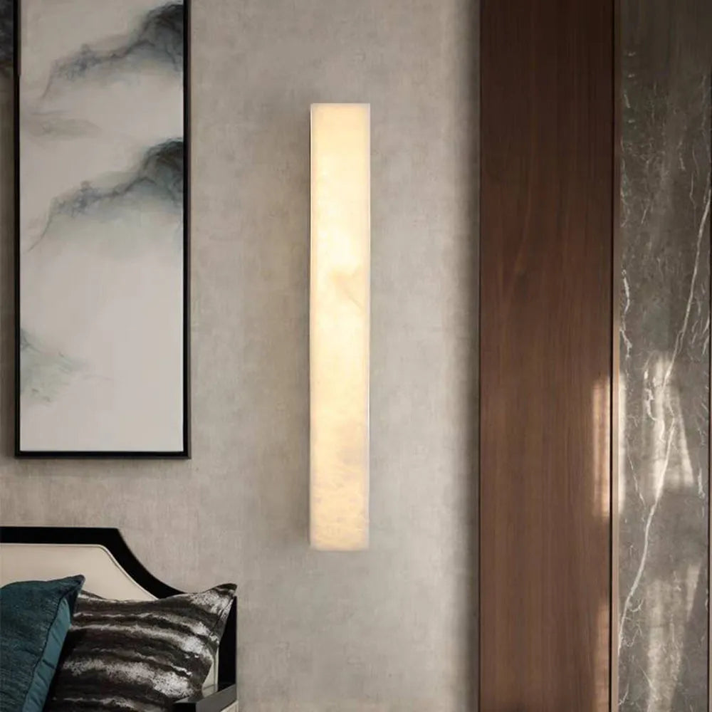 Ayen Modern Rectangular Outdoor Wall Lamp - White