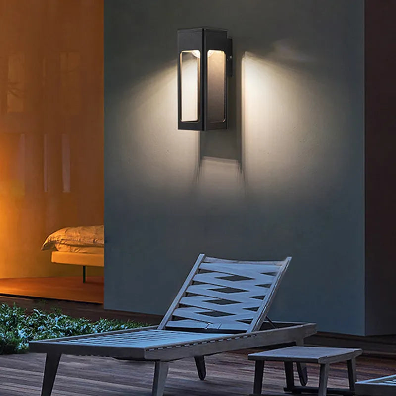Solith Modern Waterproof Minimalist Geometric Outdoor Wall Light