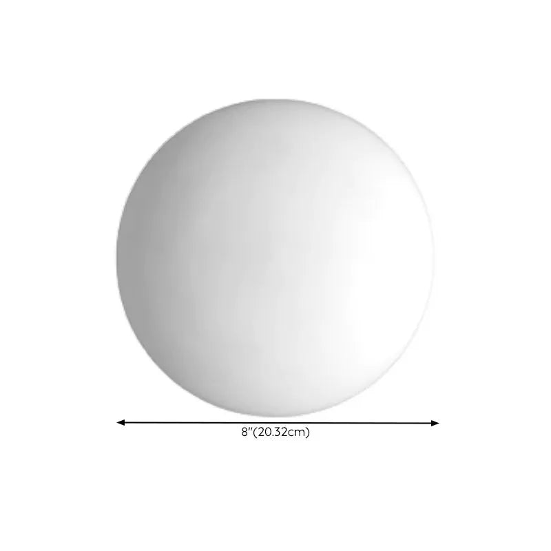 Valentina Modern Globe-Shaped LED Vanity Wall Lamp, Metal & Glass