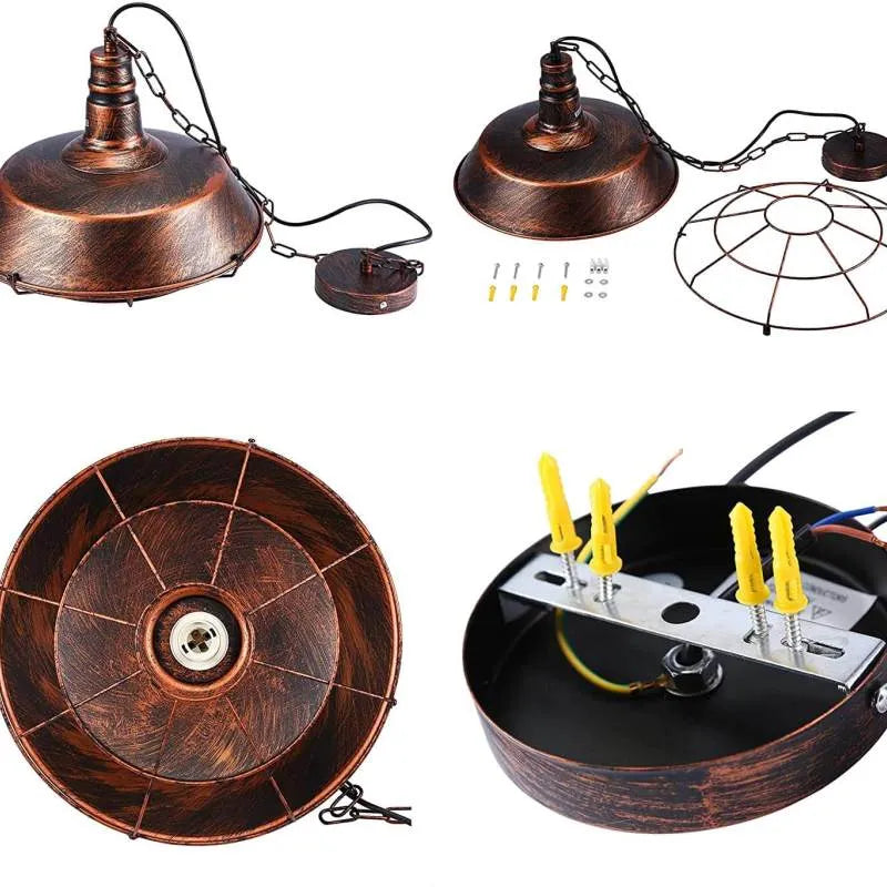 Epoch Rustic Industrial Pendant Light Shade - Black