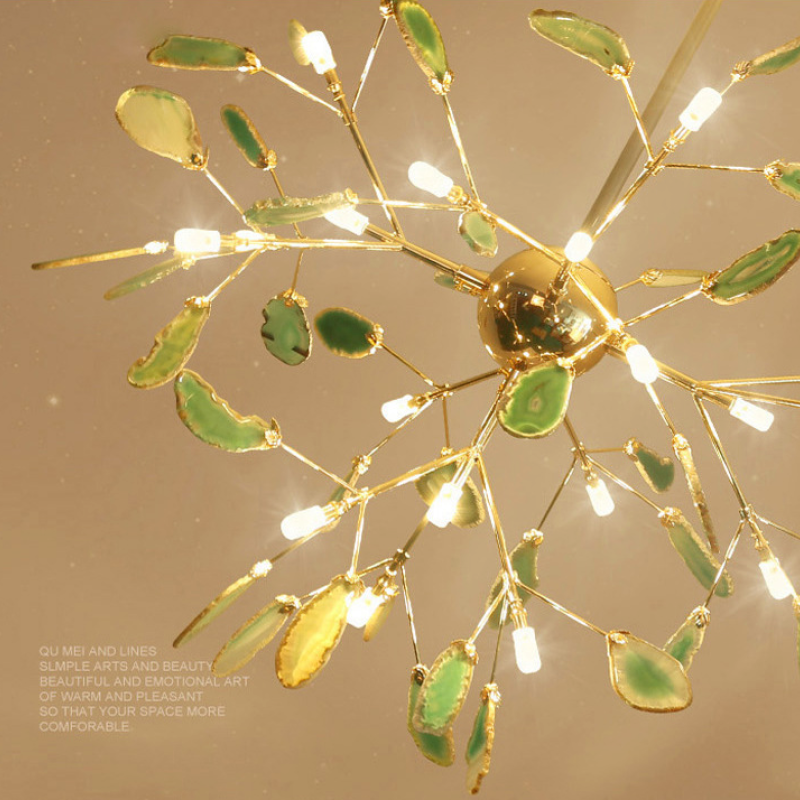 Aria Agate Colourful Chandelier for Bedroom or Living Room