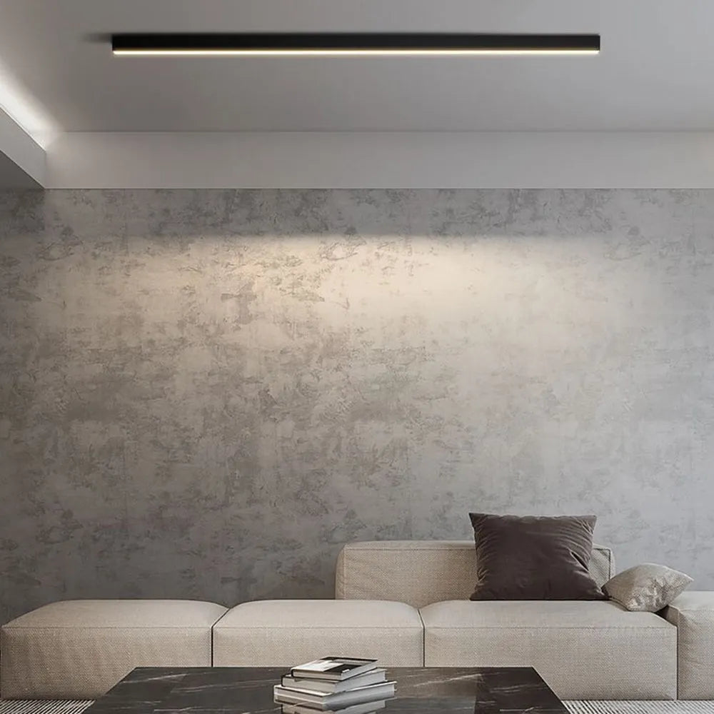 Solin Linear Black Ceiling and Wall Light