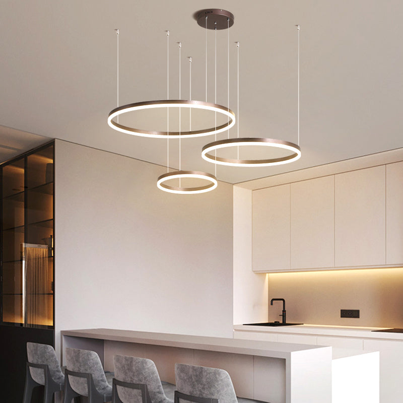 Remi Tri-Circle Linear Pendant Light