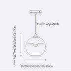 Brina Gradient Frosted Balloon Pendant Light