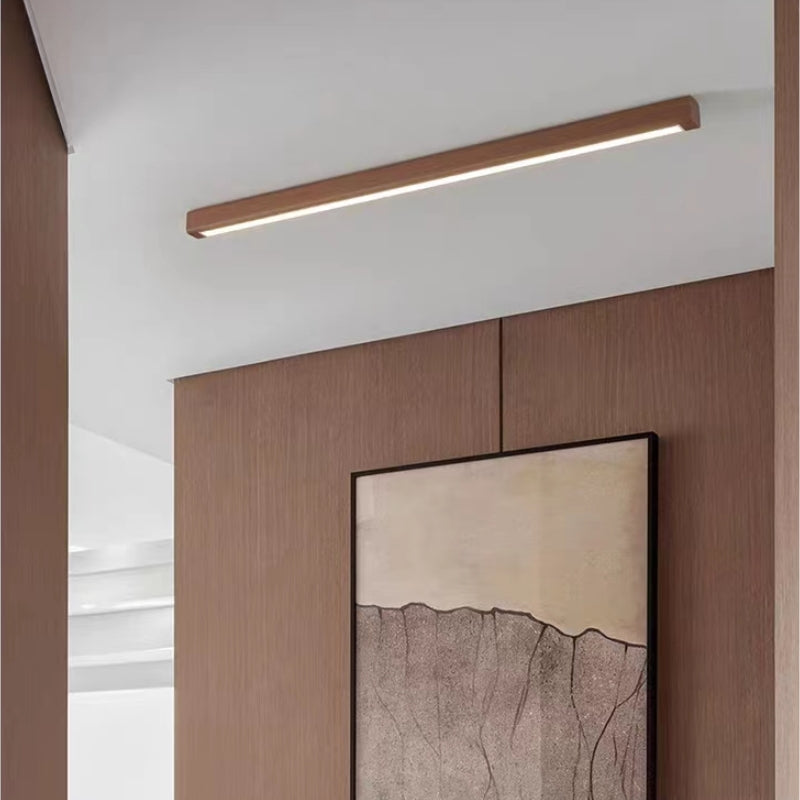 Arisha Slim Linear Wooden Ceiling Light