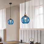 Water-Rippled Glass Pendant Lighting