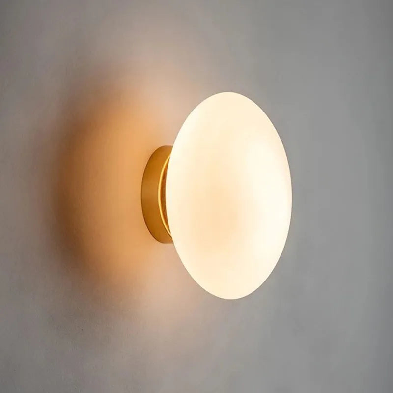 Valentina Modern Globe-Shaped LED Vanity Wall Lamp, Metal & Glass
