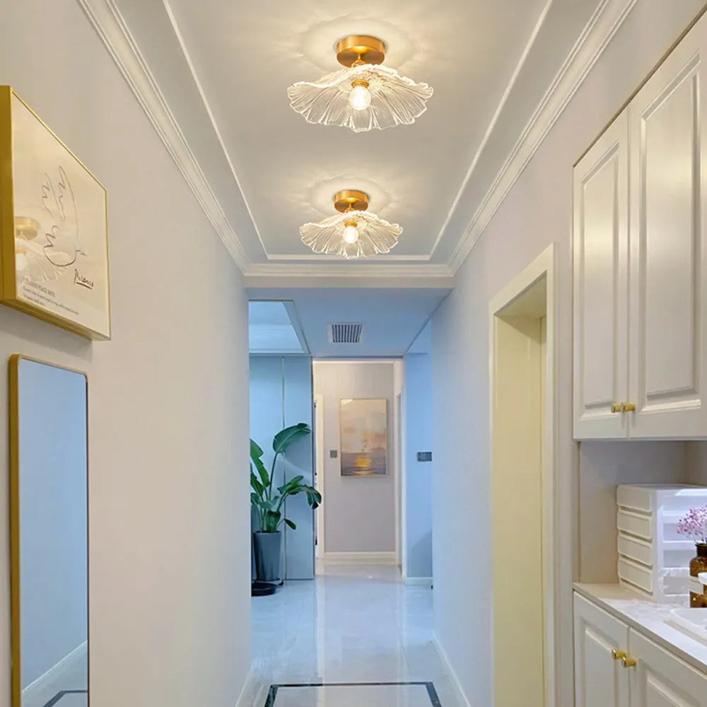 Calia Flower Glass Pendant & Ceiling Light