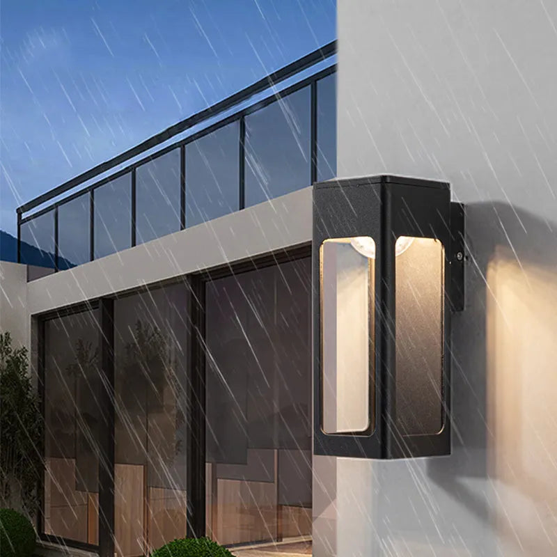 Solith Modern Waterproof Minimalist Geometric Outdoor Wall Light