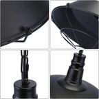 Epoch Rustic Industrial Pendant Light Shade - Black
