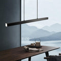 Thala Modern Linear Metal LED Pendant Light - Black or Brown