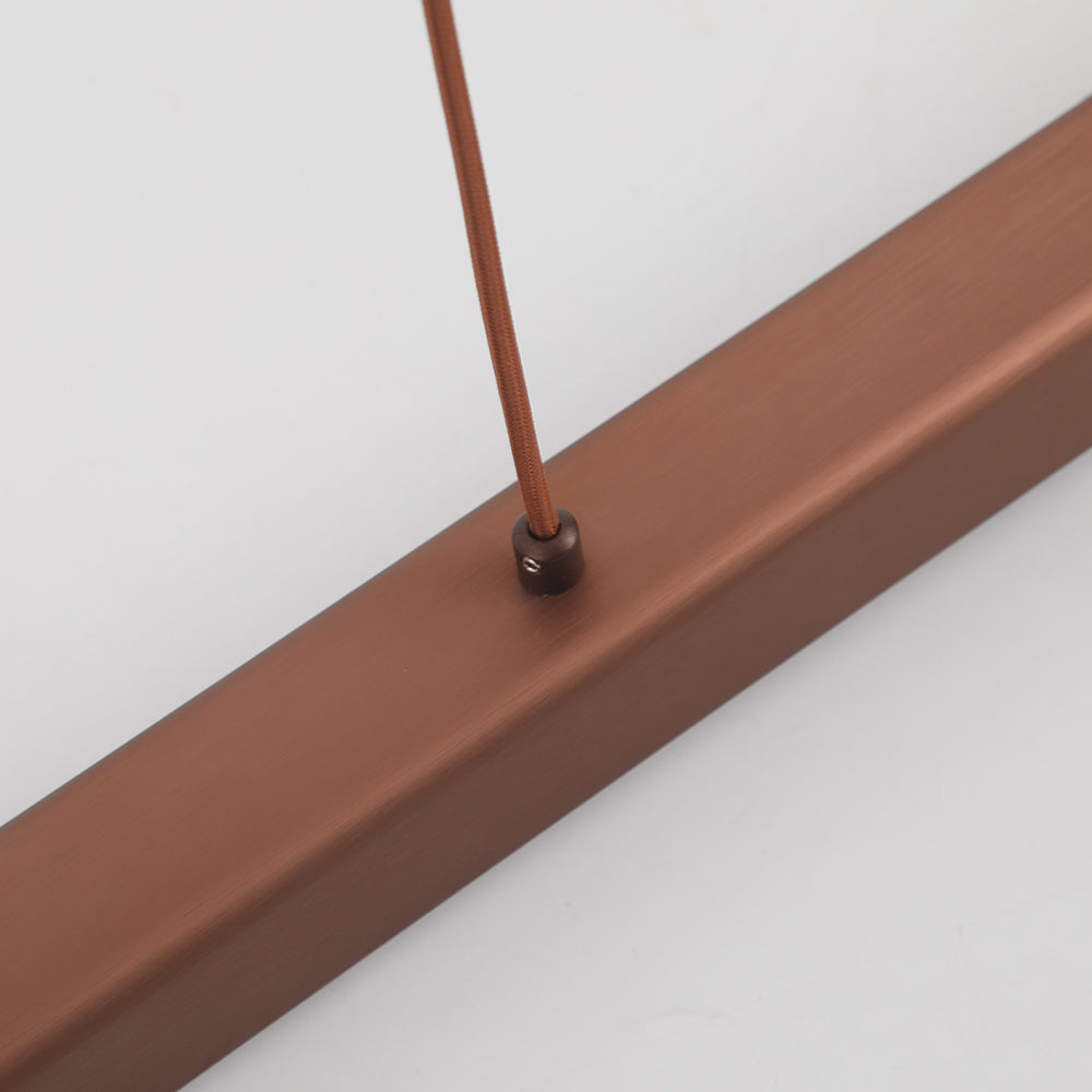 Thala Modern Linear Metal LED Pendant Light - Black or Brown