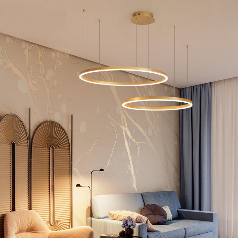 Remi Tri-Circle Linear Pendant Light