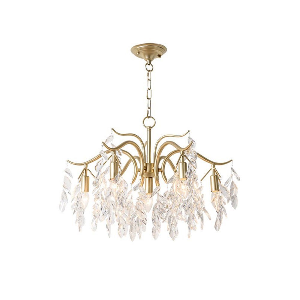 Kristy Luxury Wisteria Floral Crystal Chandelier