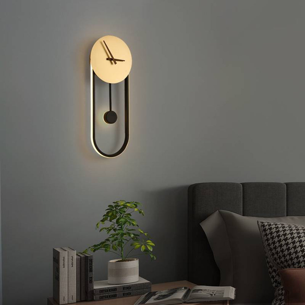 Arisha Nordic Wall Clock Lamp