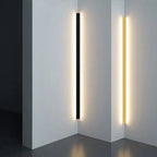 Gravo Minimalist Linear Metal Wall Lamp – Gold, Black, White