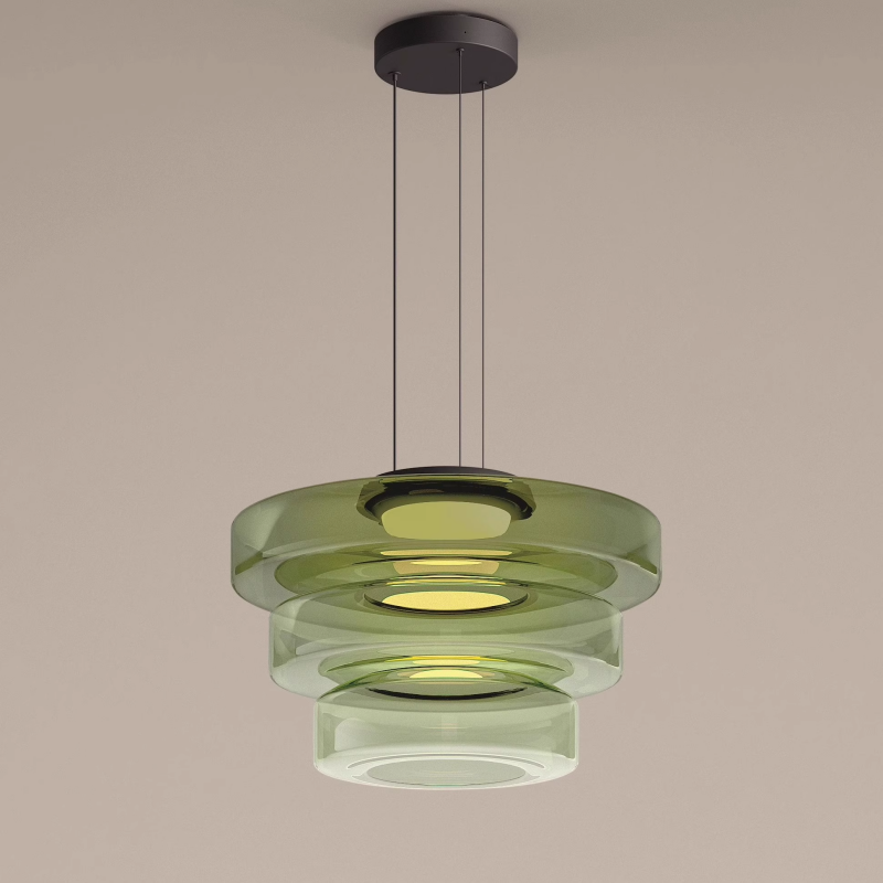 Jojo Multi-Tiered Glass Pendant Light