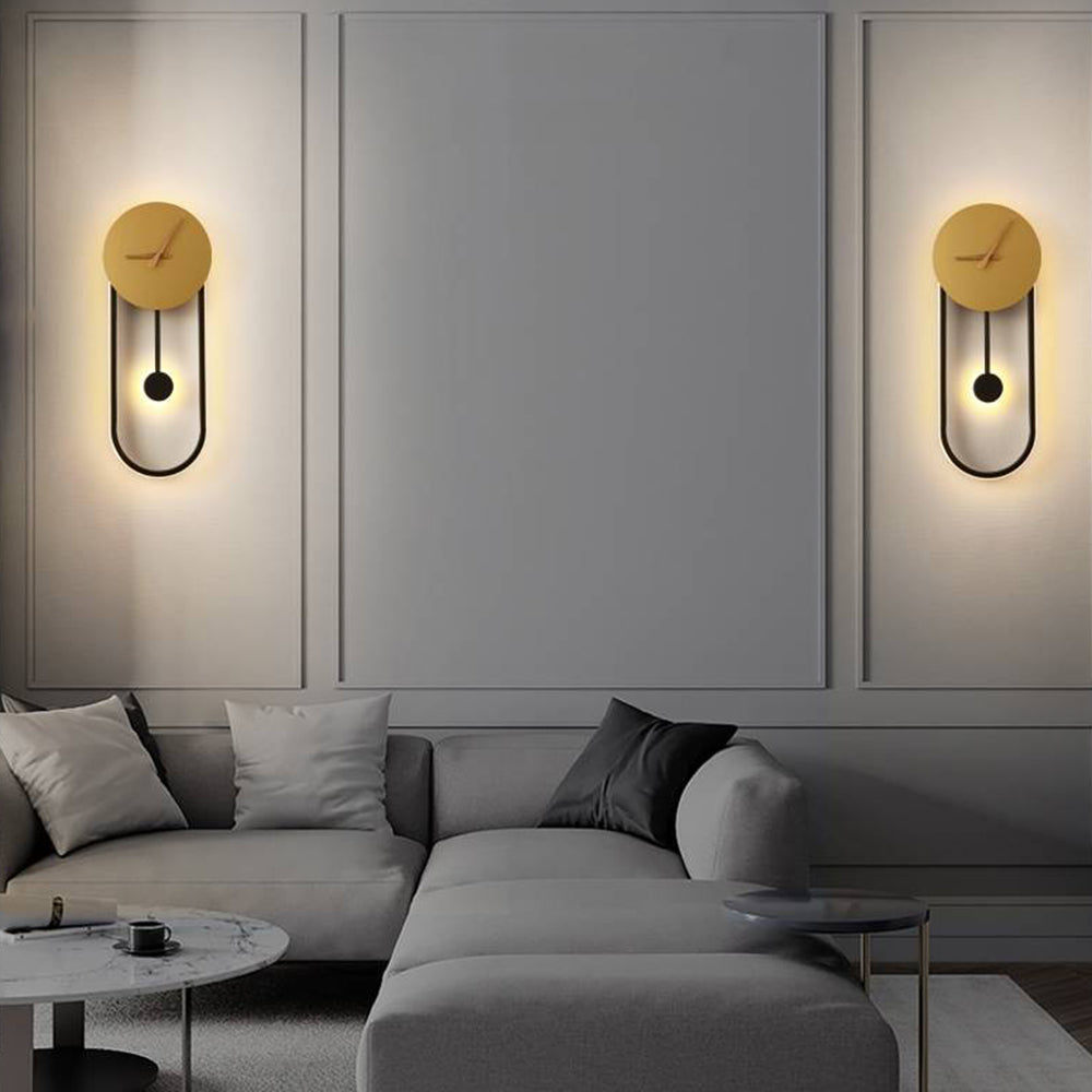 Arisha Nordic Wall Clock Lamp