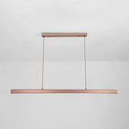 Thala Modern Linear Metal LED Pendant Light - Black or Brown