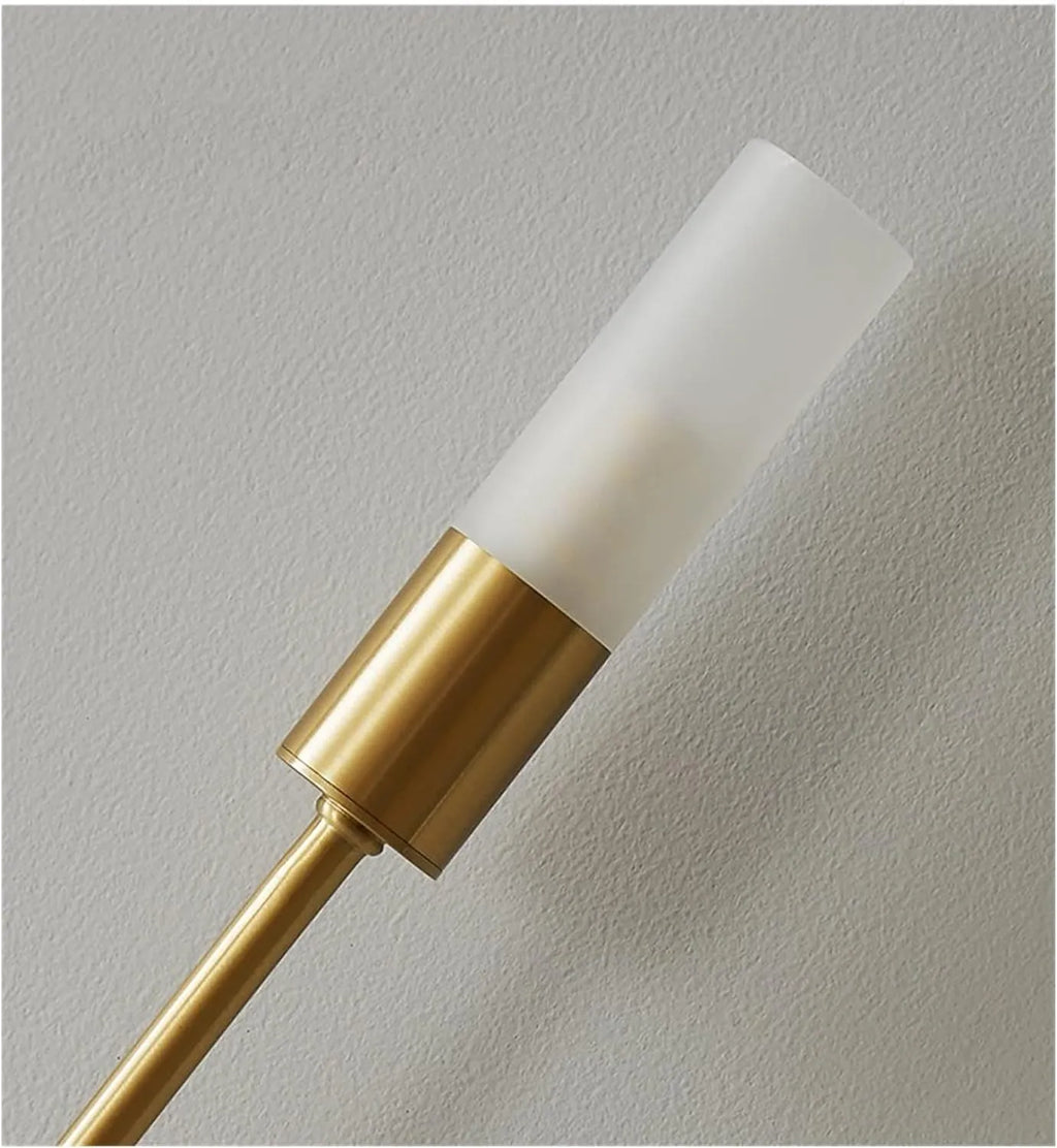 Rime Modern Gold Bedside Wall Sconces, Set of 2