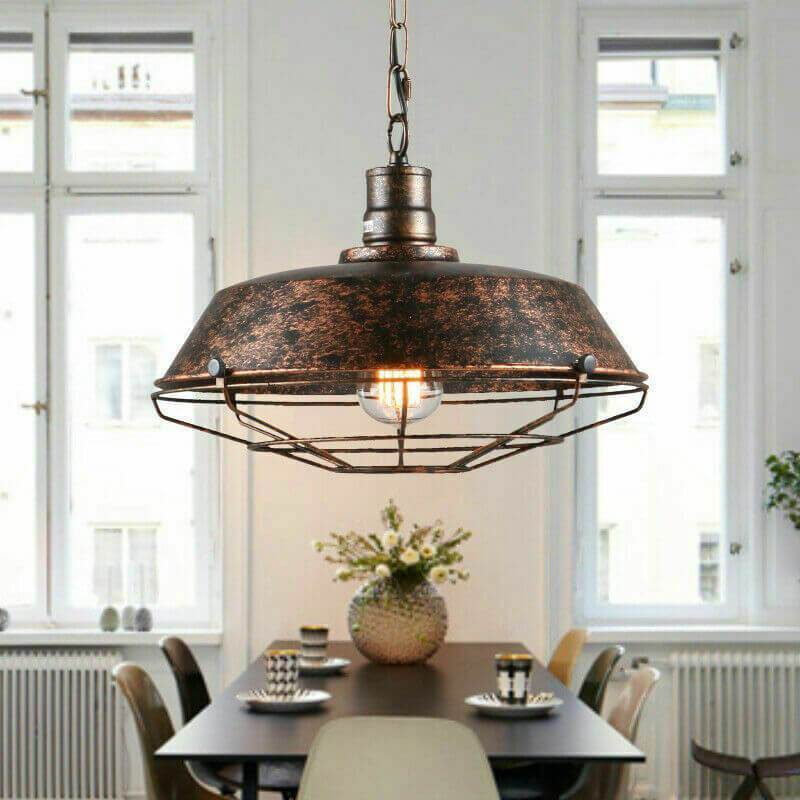 Epoch Rustic Industrial Pendant Light Shade - Black