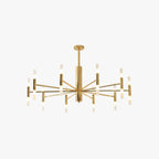 Kristy Modern Cylindrical Metal Chandelier in Gold