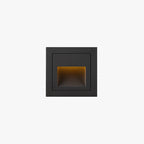 Ray Modern Square Metal Outdoor Deck & Step Light - Black