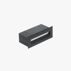 Ray Modern Rectangular Metal Outdoor Step/Deck Light - Black