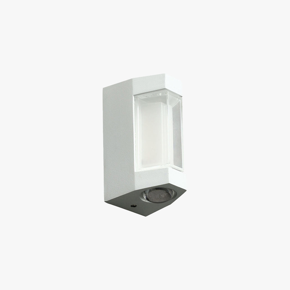 Marve Nordic Outdoor Up/Down Wall Sconce, White or Black