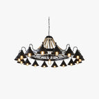Epoch Vintage Industrial Rope Chandelier for Living Room Lighting