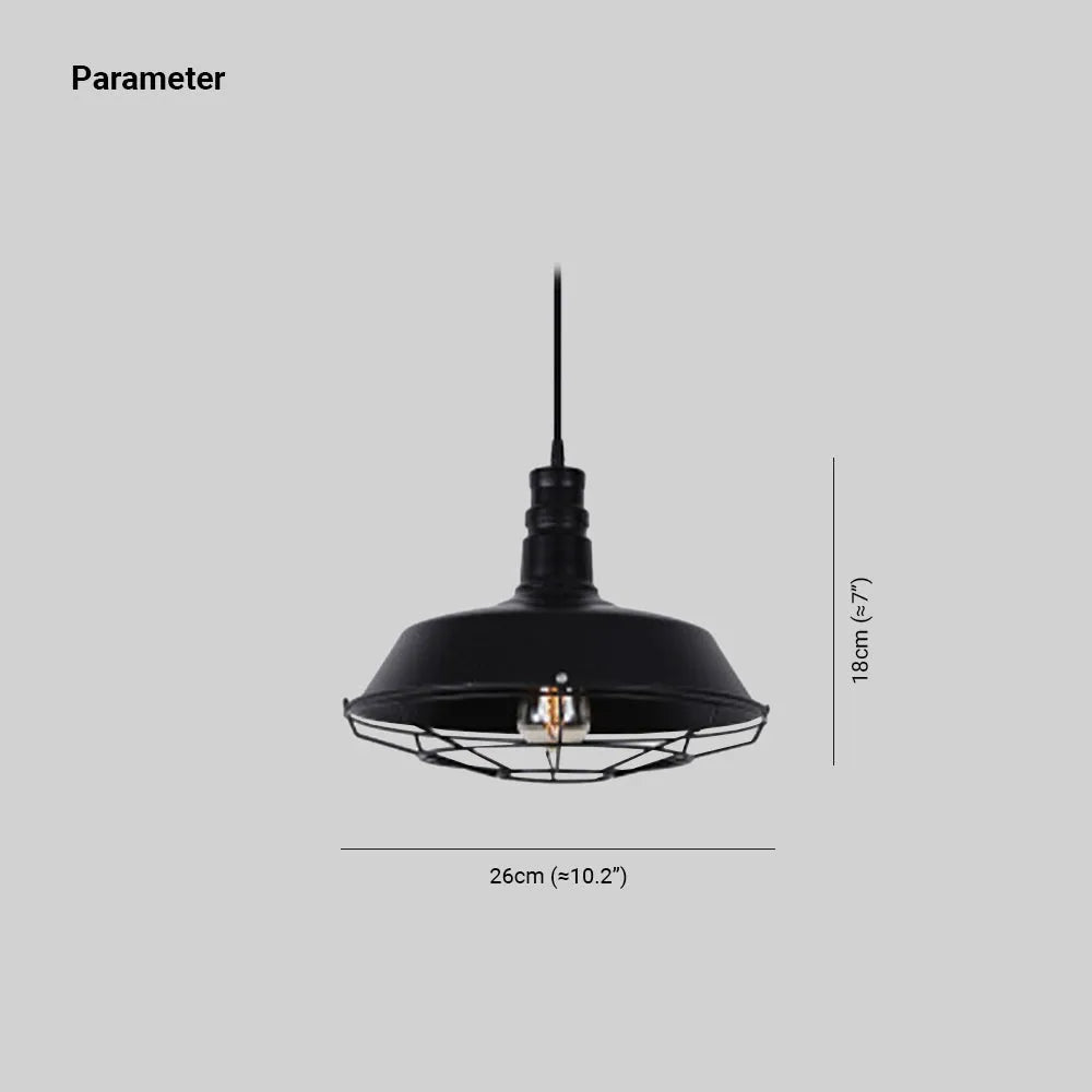 Epoch Rustic Industrial Pendant Light Shade - Black