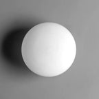 Valentina Modern Globe-Shaped LED Vanity Wall Lamp, Metal & Glass