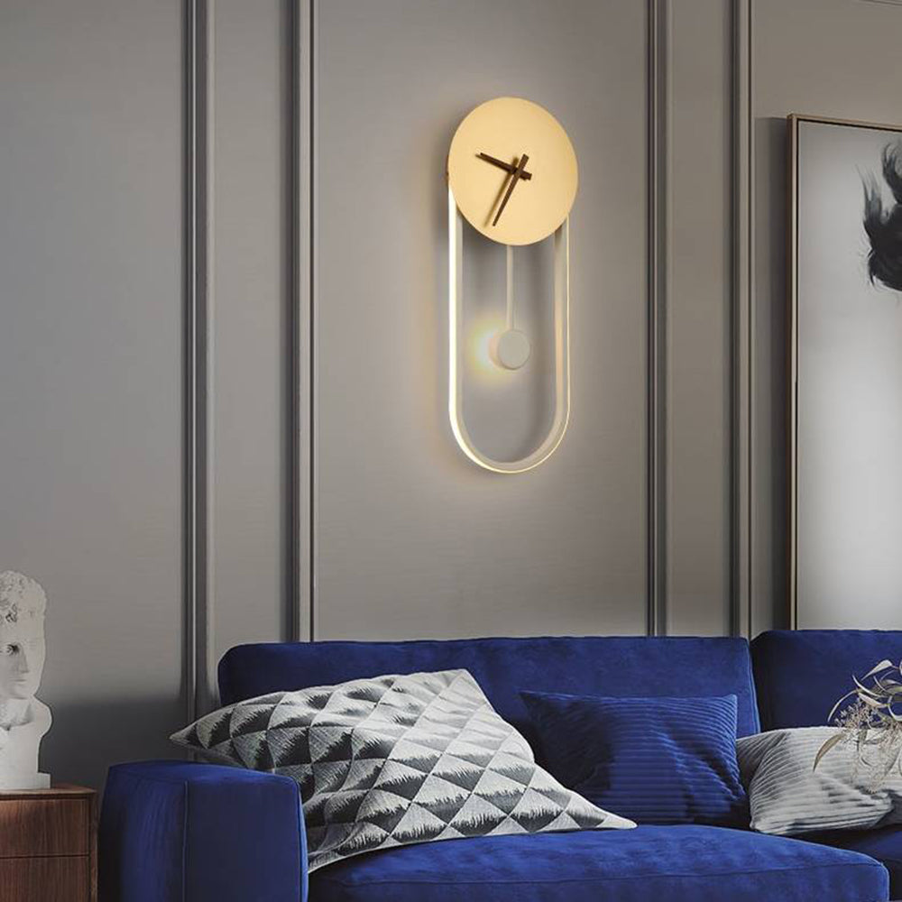 Arisha Nordic Wall Clock Lamp