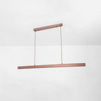 Thala Modern Linear Metal LED Pendant Light - Black or Brown