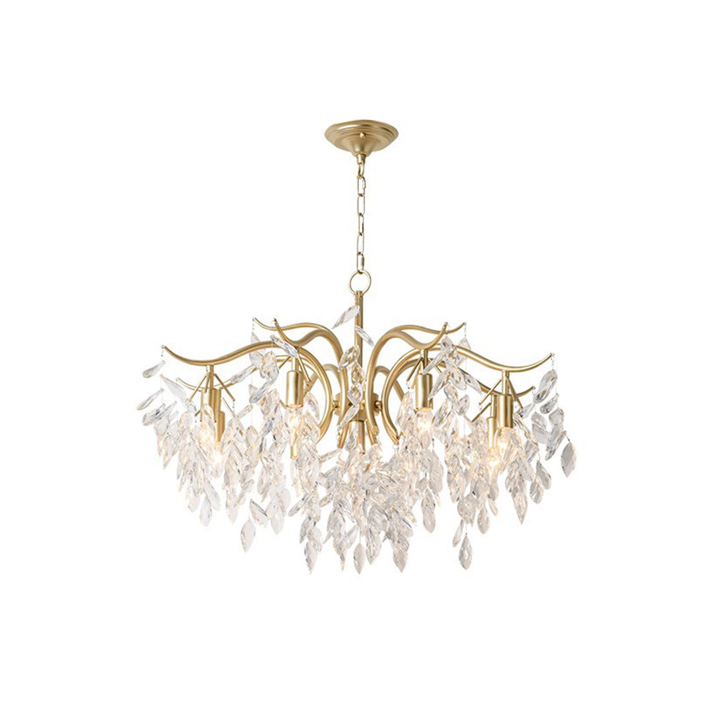 Kristy Luxury Wisteria Floral Crystal Chandelier